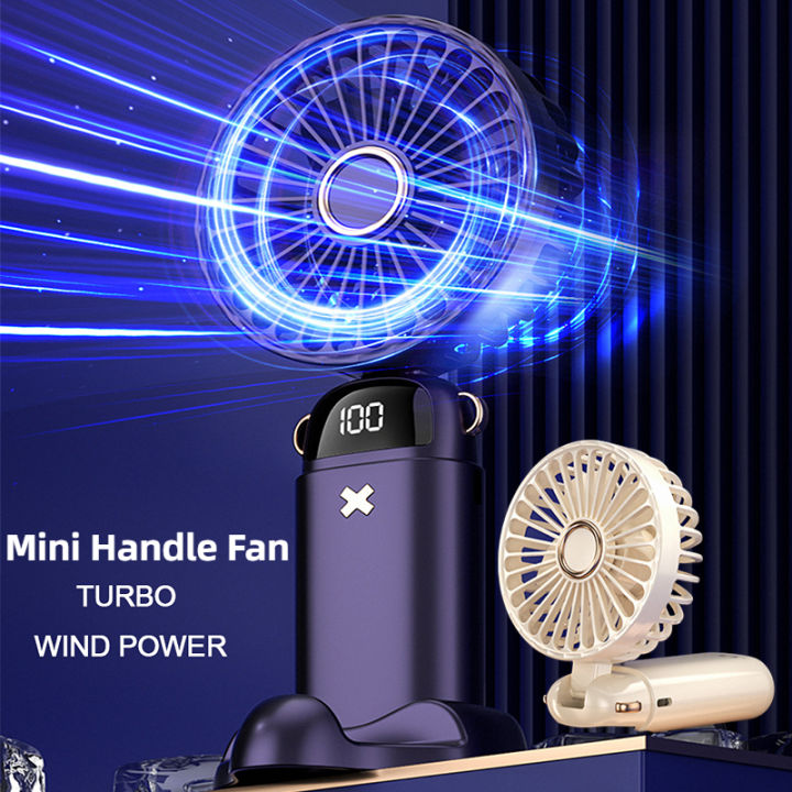 Rechargeable Mini Fan USB Mini Portable Fan Cooling Hand Fan Neck Fan ...