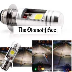 PROMO HEMAT Lampu Depan Motor LED H6 AC DC Motor Matic Bebek + Lampu Stop Rem Belakang Projie Mini Kipas Rainbow – TOA