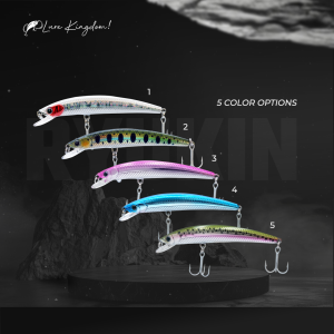 Lure Kingdom Ryukin - Umpan Minnow Sinking 3g - 15.5g Mat ABS Hard Plastic 3D Action VMC Hook Anti Karat