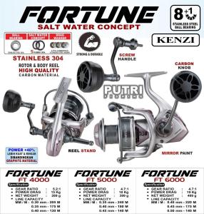 KENZI FORTUNE SW BODY CARBON REEL with REEL STAND 4000 5000 6000