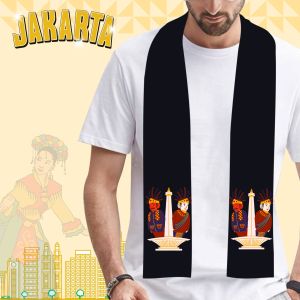 Cukin Betawi/Selendang Betawi/Syal Betawi/Selendang ondel ondel Betawi New