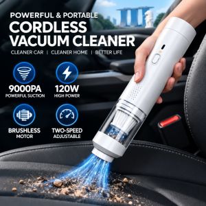 Wireless Car Vacuum Cleaner Motor Portable Handheld Rechargeable Mini Vacuum for Car & Home