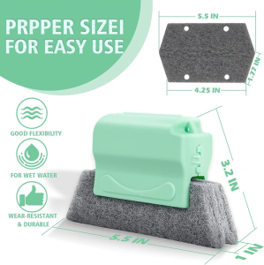 Window Groove Cleaning Brush Window Track Gap Cleaning Brushes Blind Track Cleaners Tools Brushes for Cleaning Quickly Clean All Corners and Gap