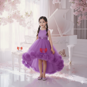Váy bé gái bồng bềnh đáng yêu - Váy Công Chúa Thanh Nhi Fashion TN019 [tặng kèm phụ kiện]