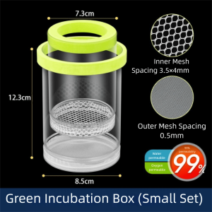 SEBSEQUENCE SPECIOUS61SE6 Plastic Mesh Floating Hatching Box Transparent Shrimp Guppy Fish Tank Incubator  Isolation Function Aquarium Breeder Box for Fish Tank