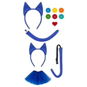 Cats Costume Accessories Cats Ear Headband Tail Halloween Cats Costume Accessories for Kid Girl Women Halloween Cosplay