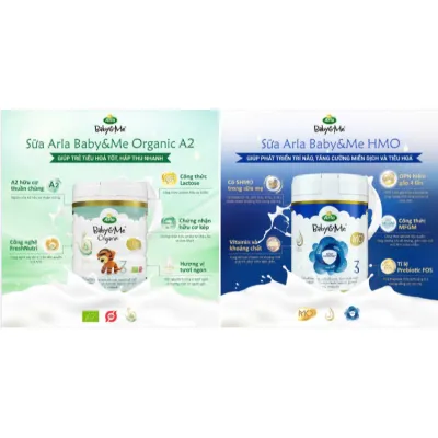 Sữa Arla Baby&Me Organic đạm A2 và HMO cao cấp từ Đan Mạch