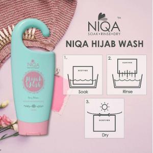 NIQA Hijab Wash - Berry Blossom 350ml | Effective Stain Removal & Gentle Care for Hijabs