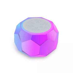 KISONLI - Speaker Bluetooth Crystal LPF1 Subwoofer 3W Super Bass Battery 700 mAh With RGB Light