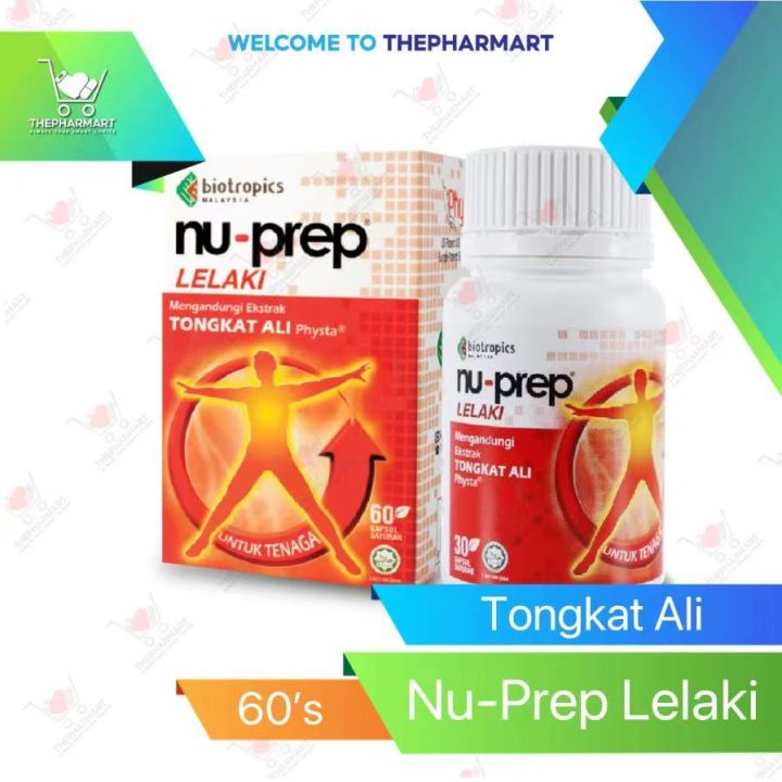 Neuprep ♖Nu-Prep NuPrep Lelaki 100 Tongkat Ali (60 Capsules) EXP 012025♟ | Lazada