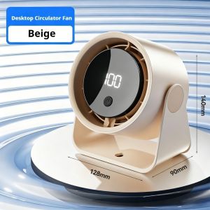 Portable Mini Desk Fan USB Rechargeable Desktop Fan Strong Wind Quiet Cooling Fan 3 Speed Home Offic