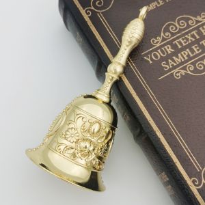 GONOVO Christmas Tree Ornaments Crisp Bells Christmas Hand Bells Santa Claus Attracts Children Multi-Purpose Hand Call Bell Home New Year European-style Hand Cranked Bells Christmas Tree Ornaments