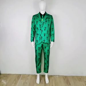 BFX 1966 Năm TV Phiên Bản Riddler Gotham cos Bộ vest dấu hỏi phong cách đồng nhân cos Có đầy đủ bộ trong kho