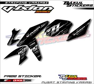 STRIPING VARIASI MOTOR VIXION NVA / STICKER LIST MOTOR YAHAMA VIXION NVA VIETNAM STYLE