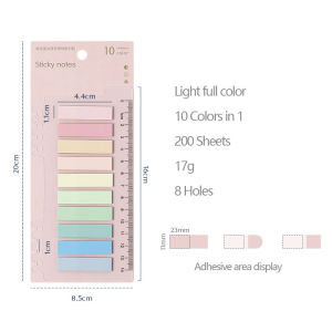 Bộ Ghi Chú Dính Kết Hợp Dễ Thương 200 Tờ Giấy Ghi Nhớ Văn Phòng Phẩm Trong Sổ Tay Rời