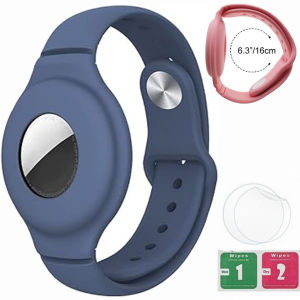 Compatible with AirTag Bracelet for Kids Camo Nylon Air Tag Wristband Case for Airtag GPS Tracker Holder Adjustable Anti Lost Watch Band for Toddler Child Elder