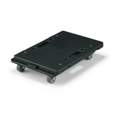 MUJI 4-Side Connectable PP Wheeled Platform Dark Grey