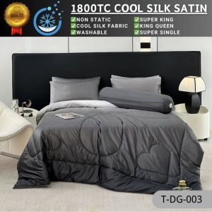 DREAMLUX Cooling Silk Bedsheet Super King 4in1 | No Comforter | Cadar Sejuk Silky & Breathable 冰絲床單