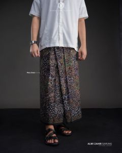 Terbaru Nadheera Alwi Zahir Sarung Batik Cotton Luxury detail pattern signature Luxury Premium