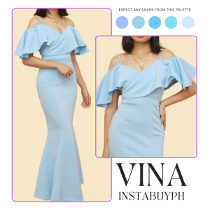 Vina Off Shoulder Dress Floorlength Bridesmaid Dress Taytay Supplier