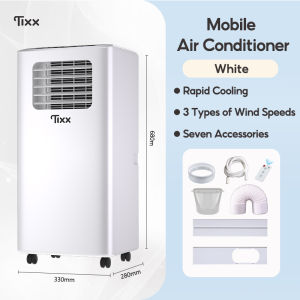 TIXX Aircon inverter 2.0HP Mobile Air Conditioner with Compressor Dehumidification Portable Household Fast Cooling