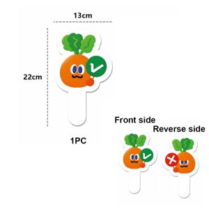 MMLUCK 8pcs Đúng/Sai Ban KT Có/Không Biểu cảm Thẻ của Thẩm Phán Ban Phán quyết về Chuyển đổi Du lịch Dừng/Đi Thẻ phản hồi cầm tay Cuộc thi trường học