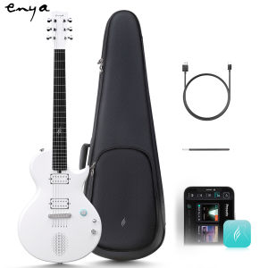 Enya กีต้าร์ไฟฟ้า Shinichi Kobayashi Signature Loong Nova Go Sonic คาร์บอนไฟฟ้าเบอร์ Guitarra พร้อมลำโพงไร้สาย10Wตั้งค่าล่วงหน้าออนบอร์ดสายชาร์จประแจปรับและกระเป๋ากีตาร์