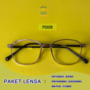 Kacamata Antiradiasi Minus Plus cyl Photochromic crmc BLUERAY I Kacamata baca Jauh Dekat Frame DIO2127 Sunglasses Fashion Bahan Frame Lentur Anti patah