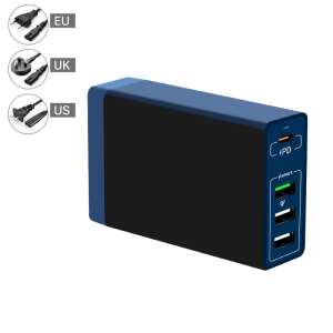 65W Multiport USB Charger Station Fast Wall Charger with PD 20W QC3.0 Fast Charging for Mobile Phones Tablets