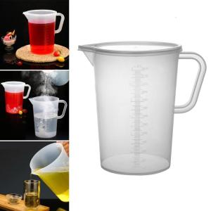 Durable Plastic Graduated Pouring Cups 3000ml Graduated Pouring Pitchers for Accurate Measurement in Various Scenario