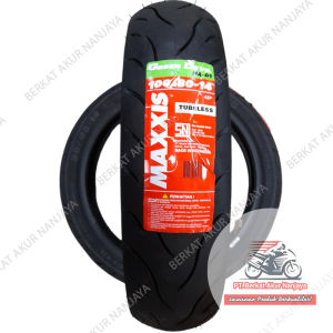 Ban Maxxis 100/80 Ring 14 MAXXIS Green Devil MA-G1 TUBELESS Bonus Pentil untuk X-Ride Vario 150 dll