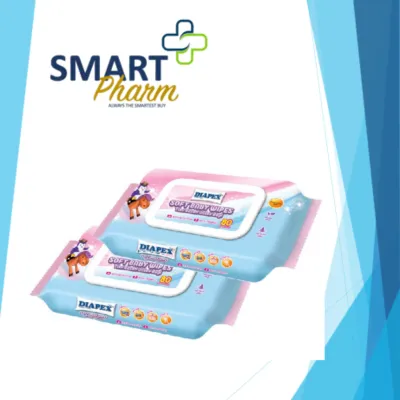 DIAPEX SOFT BABY WIPES 20X15CM 80S PACK-OF-2
