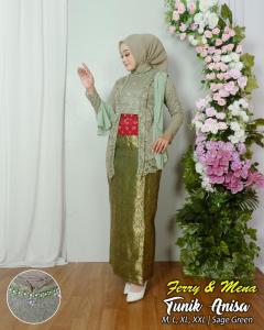 [ Set Kebaya ] Setelan kebaya kutubaru payet selendang anisa - kebaya pesta - kebaya wisuda - kebaya busui - cod