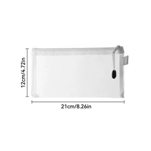 Polocat ซิปตาข่ายใส Tas Berkas A4/A5/A6ไนลอนกระเป๋าเอกสารของเล่นปริศนาถุงคัดแยกโฟลเดอร์ Pouch Pensil อุปกรณ์เครื่องเขียนสำนักงานกระเป๋าเก็บของ