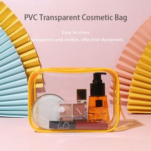 ERYRG Outdoor Fashion Organizer Case PVC Large Capacity Wash Pouch Cosmetic Cases Storage Toiletry Bag Makeup Bags Transparent Cosmetic Bag