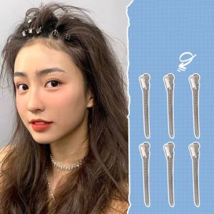 PTK52 10pcs Hair Styling Tools Hairdressing Hairpins Hair Locating Clip Anti-slip No Crease Hair Clip Portable Invisible Bangs Clip Women