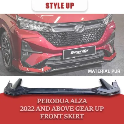 PERODUA ALZA 2022 AND ABOVE GEAR UP FRONT SKIRT MATERIAL PUR 2022 2023 ALZA LATEST (WITHOUT CHROMEDAYLIGHT)