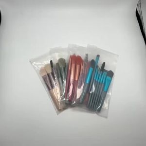 Full Function 8PCS Beauty Makeup Brush Set Fluffy Soft Brushes for Foundation Blush Eyeshadow Eyebrow Lash Daily Makeup