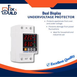 Digital Voltage Current Protector 40A/63A/80A 230V DIN Rail Over Under Voltage Protection Relay Fix and Build