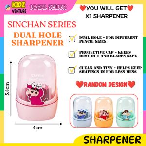 (READY STOCK) Capybara Dual Hole Pencil Sharpener Cute Stationery儿童文具卡皮巴拉双孔削笔器削铅笔机卡通可爱beg pengasah pensel comel