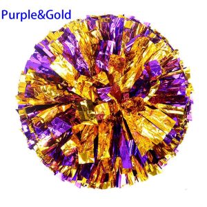 PLLEWY Finger Ring Style Competition Flower Double hole handle Dance Party Decorator Club Sport Supplies Cheerleader Pom Poms Cheerleading Cheering Ball