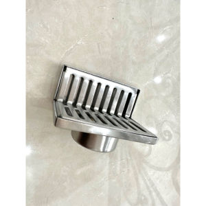 Thoát sàn ngăn mùi góc hình chữ L ống xả bên hông Thép không gỉ 304 Chống ăn mòn phòng tắm khách sạn (Zungshop)