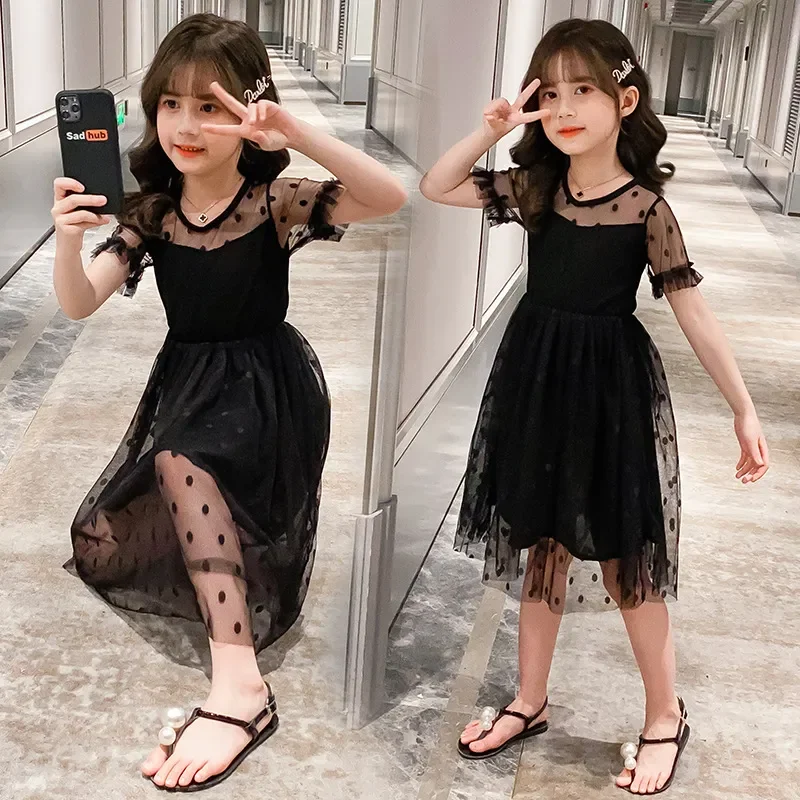 Kids black fashion dress