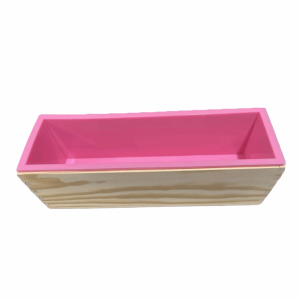 LINSBAYWU 1200ml Silicone Soap Mold Wooden Box Rectangular Shape Soap Making Mold Non-Stick DIY Handmade Soap Box Toast Mold Kitchen Bakeware