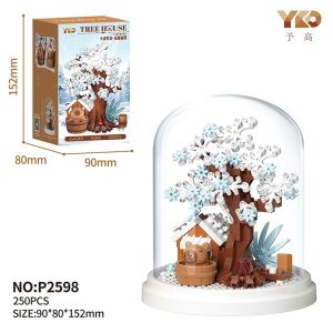 Cute Cartoon Capibala Tree House  3D Model Building Blocks Toys Games Girls Adult DIY Birthdays Gift