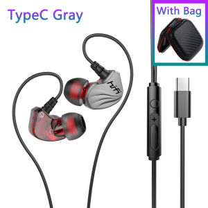 VAORLO Original S2000 (Brand Headphones) 6D Surround Sound Bass Earphones IPX5 Waterproof Sweat-proof Sport Headset Noise Cancellation Earbuds In Ear TYPE-C Gaming Earphone With Mic 3.5mm Plug Beats High Quality Headphone For Samsung/Xiaomi/Oppo/Vivo etc