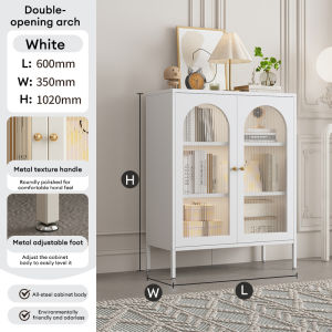 NAIJIA Shoes Cabinet Storage Cabinet Display Cabinet Full Iron Black/White Multi-layer Multipurpose Cream-Colored Metal Shoe Cabinet 鐵皮置物櫃