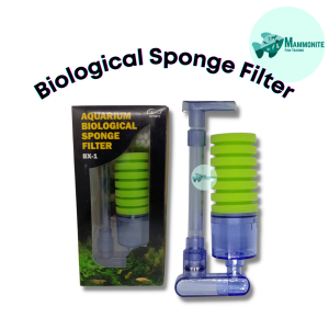 Aquarium Biological Sponge Filter BX-1 For 5 to 20 Gallons Fish Tank Fresh and Salt Water