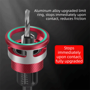 SIDSI 5pcs/box Durable Alloy Countersink Drill Bit Smooth Drilling Adjustable Depth Alloy Drill Bit Stable Performance Clean Tapered Holes Step Drill Concealed Screw Installation