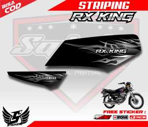 STRIPING VARIASI YAMAHA MOTOR RX KING DESAIN API / STICKER LIST MOTOR YAMAHA KING DESAIN API